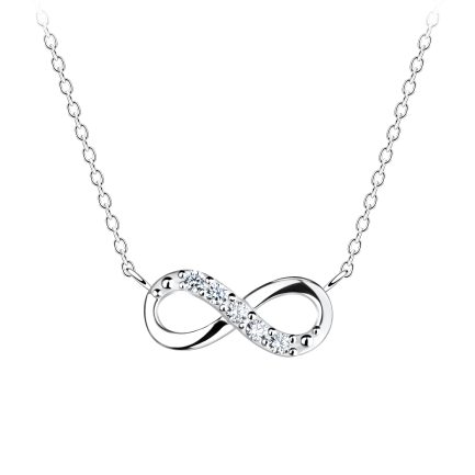 Сребърно колие Infinity Silver