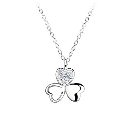 Сребърно колие Luck