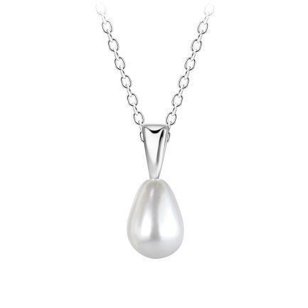 Сребърно колие Teardrop Pearl