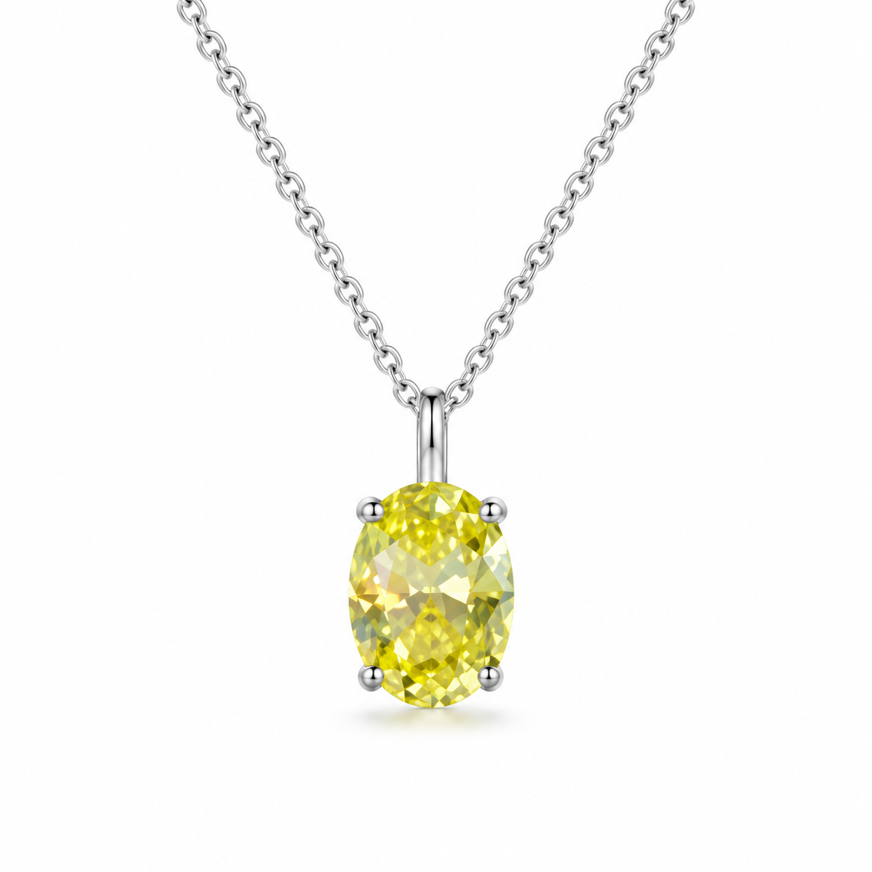 Сребърно колие Yellow Shine Сребърно колие "Yellow Shine"